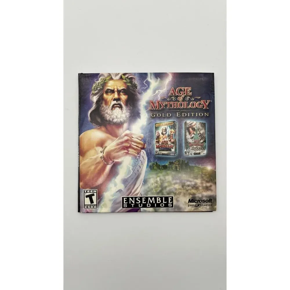 Age of Mythology Microsoft 2002 Video Game PC CD-ROM Very Good Condition.